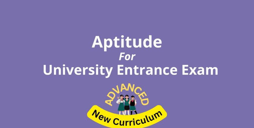 Aptitude for Entrance Exam-Advanced - LearnEthiopia