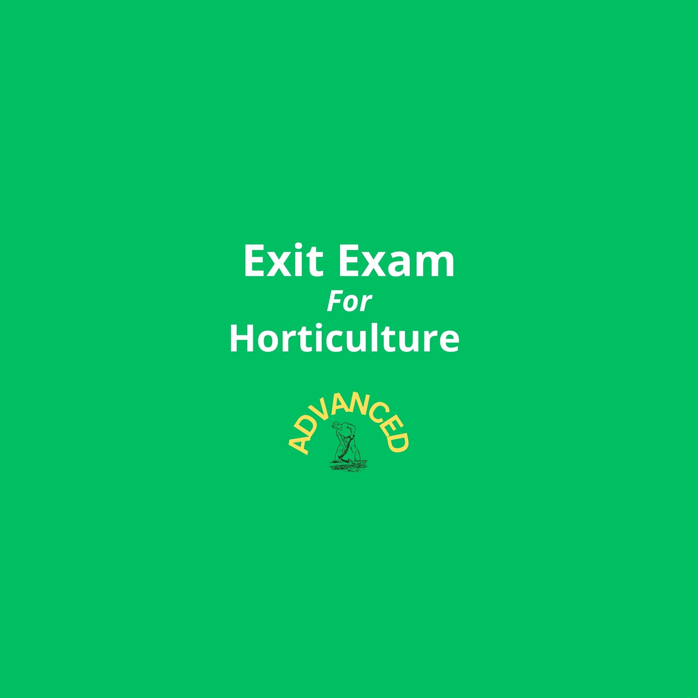 Exit Exam for Horticulture-Advanced - LearnEthiopia