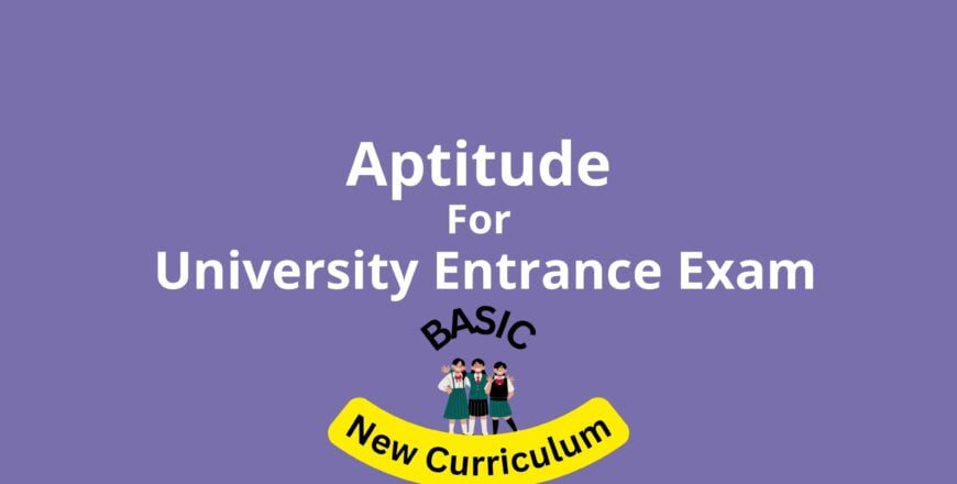 Aptitude For Entrance Exam - Learnethiopia