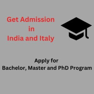 Admission in India and Italy