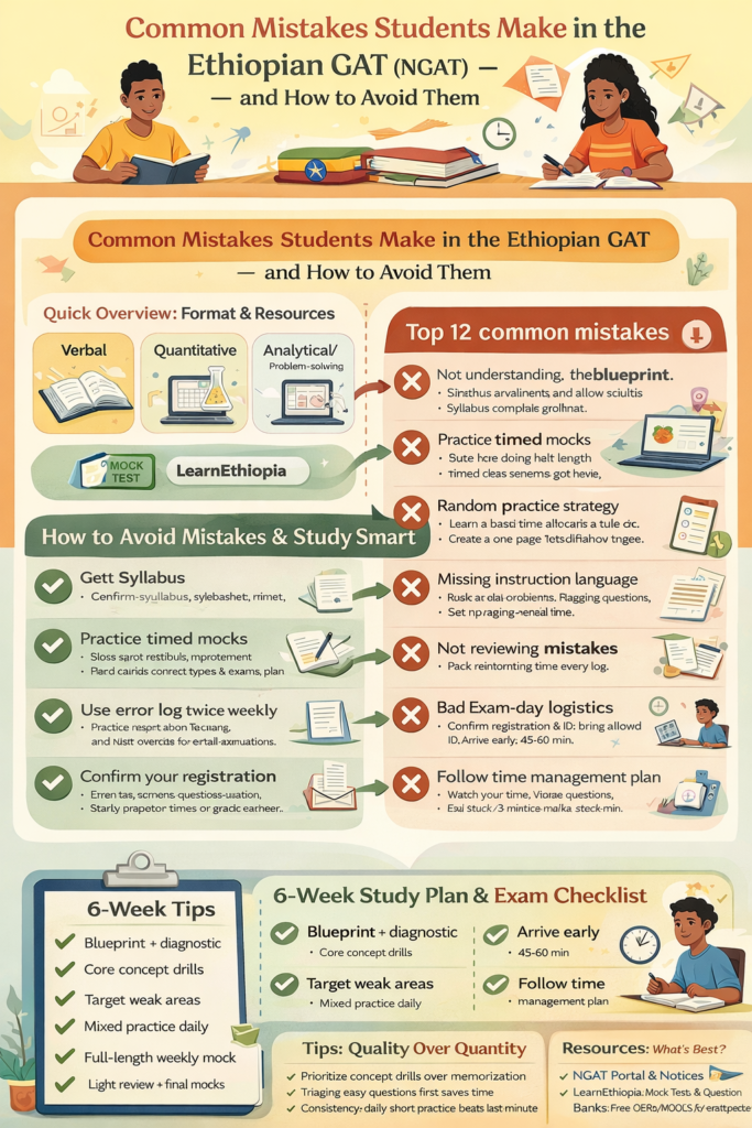 Common Mistakes Students Make in the Ethiopian GAT